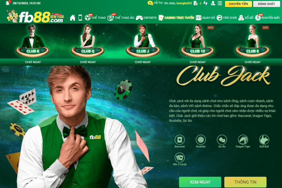 casino truc tuyen fb88